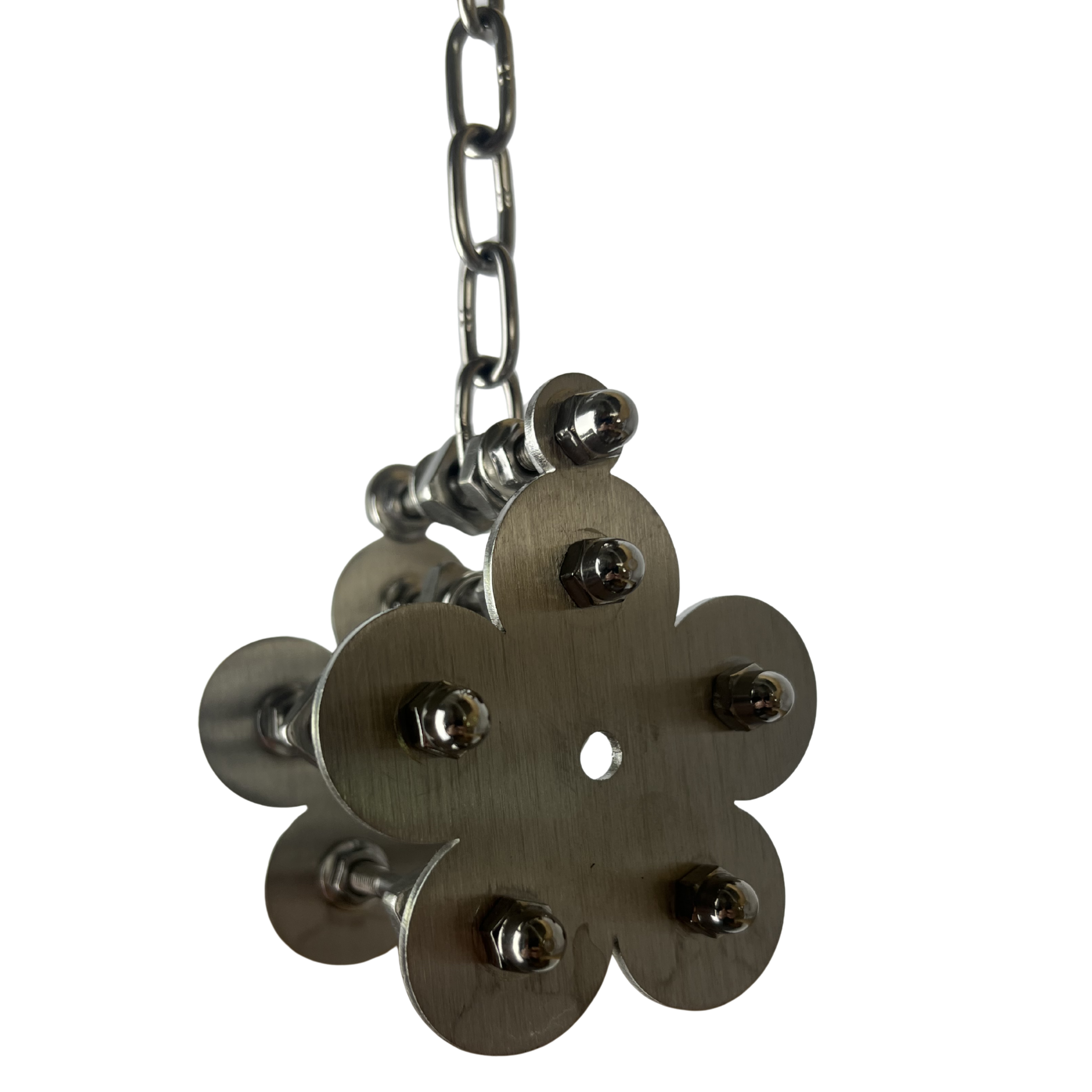 RVS | stainless steel | Inox speelgoed papegaaien bloem dubbel