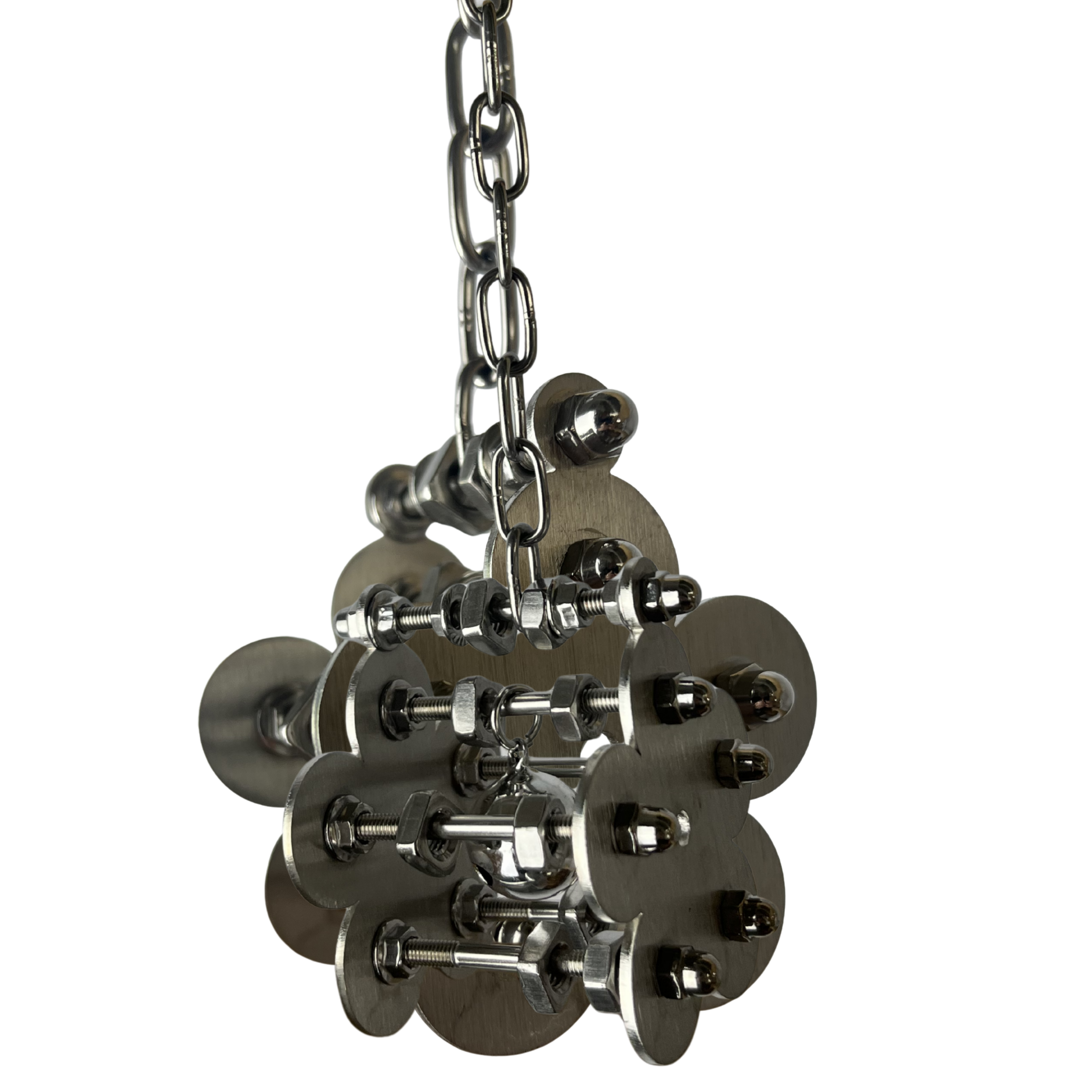 RVS | stainless steel | Inox speelgoed papegaaien bloem dubbel