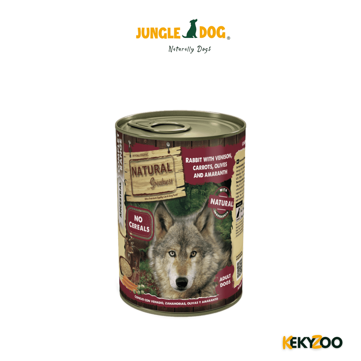 Natural Greatness Rabbit | Venison | Carrots 400 gr