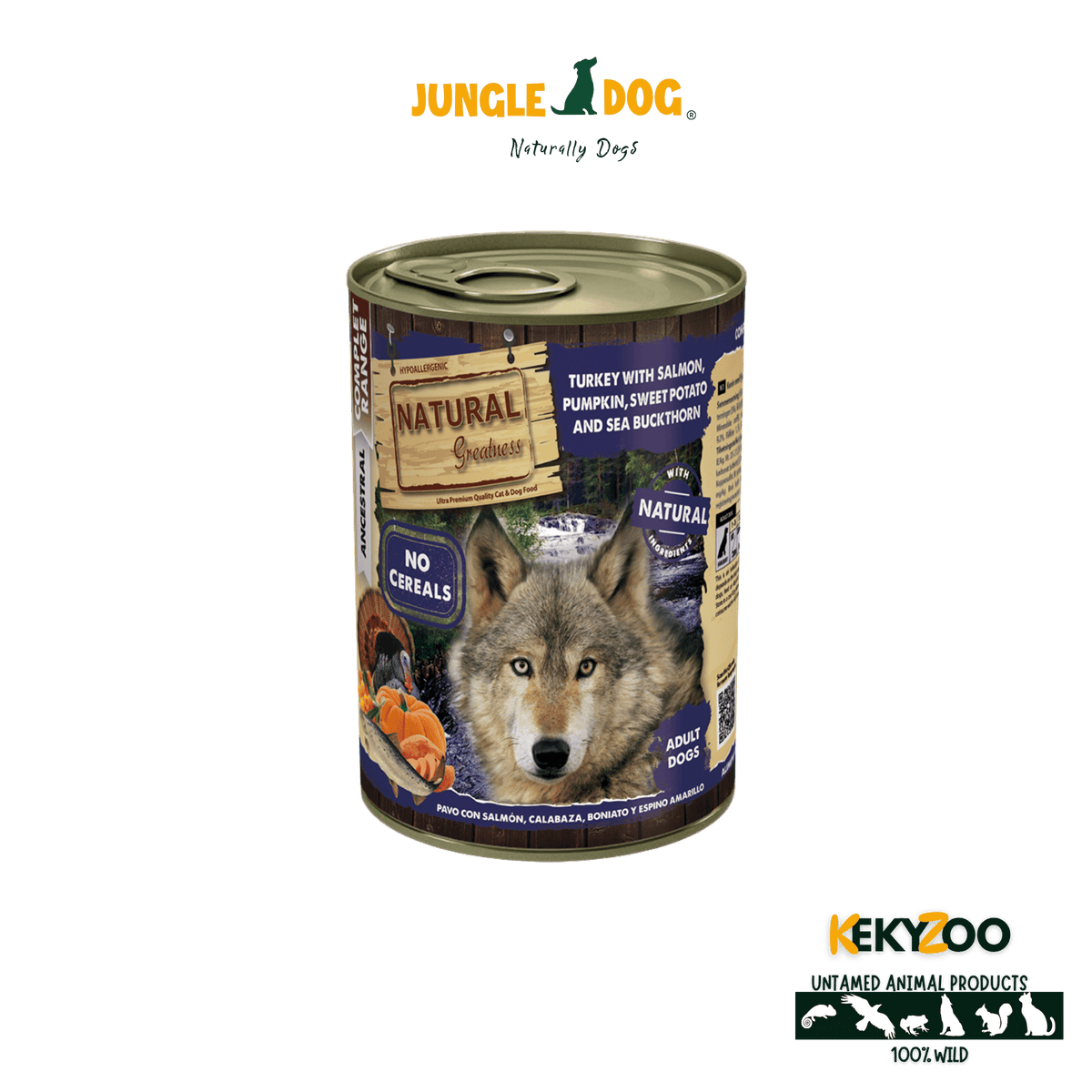 Natural Greatness Turkey / Salmon / Pumpkin / Sweet Potato 400 Gr