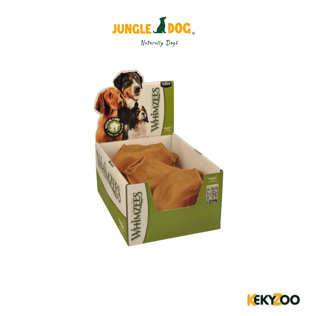 Gedroogd plantaardige kauw oor 18stuks | hondensnack | Jungle Dogs