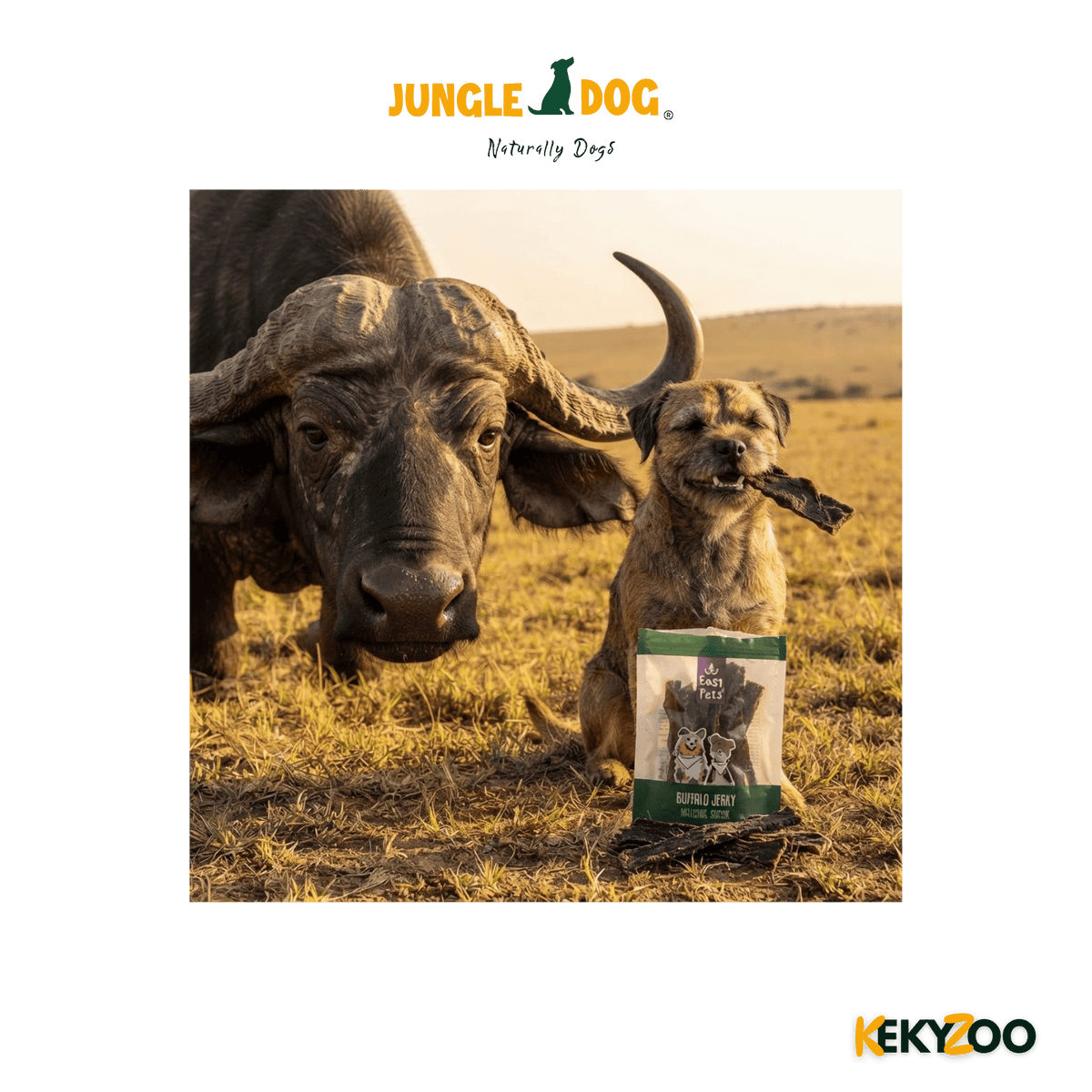 Easypets Buffel Jerky 180 Gr  | hondensnack | Jungle Dogs