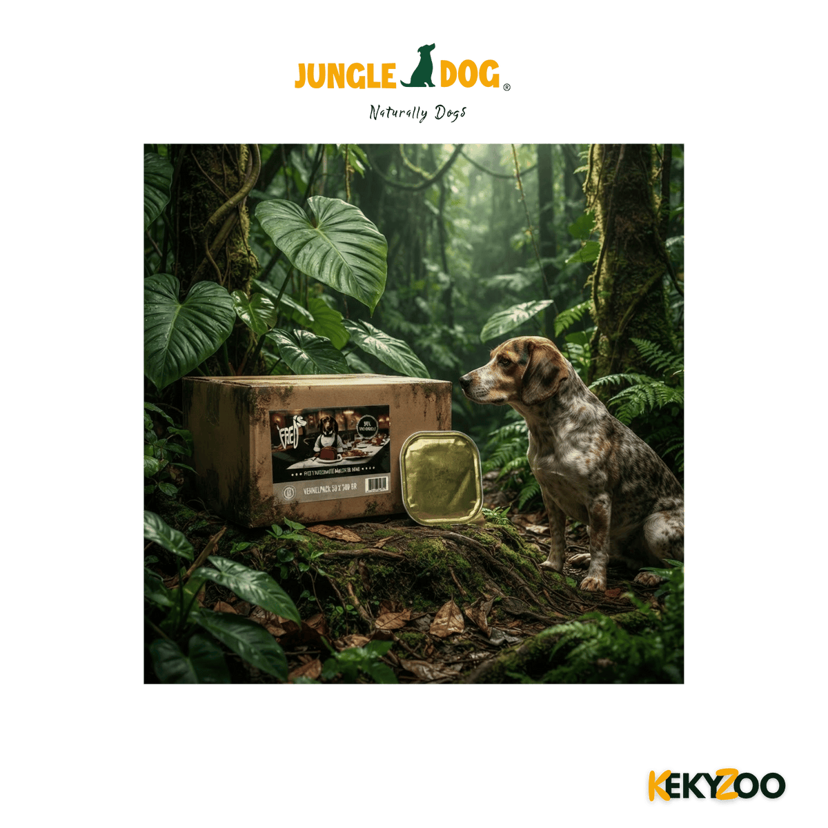 Freds Kuipje Hond Puur Wild Zwijn en Gevogelte 9X300 Gr | Jungle Dogs