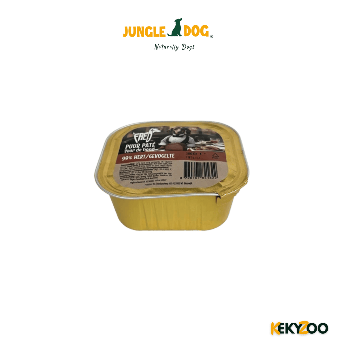 Freds Kuipje Hond Puur Hert / Gevogelte 9X300 Gr