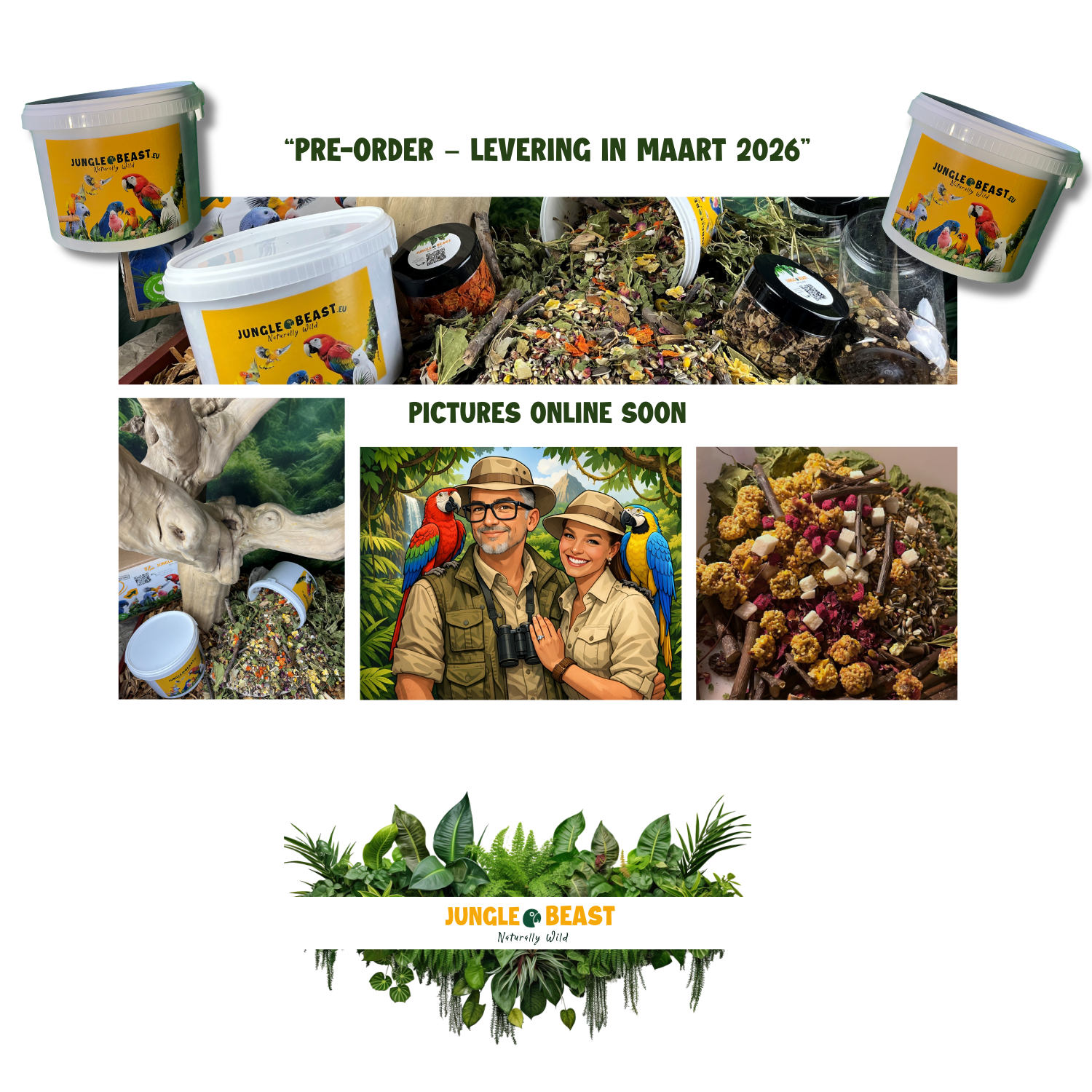 Kleine Papegaaien-Mischung – Premium-Voedingsmix für Park- und Zwergpapegaaien