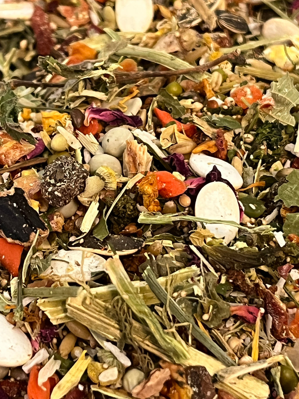 foerageermix met eten  papegaaien 