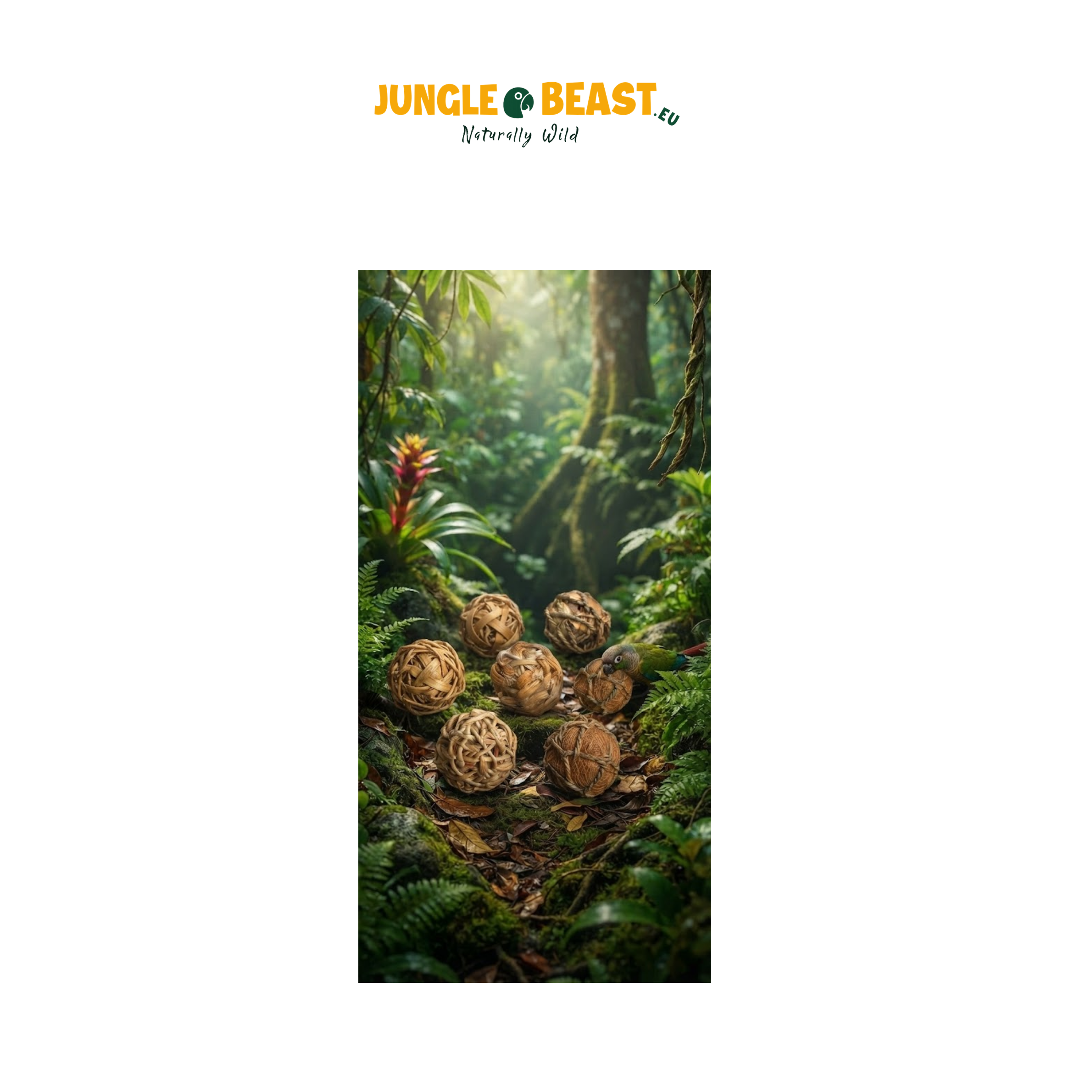 Jungle Ballen | Speelgoed | grote parkieten en medium papegaaien | papegaaienspeelgoed