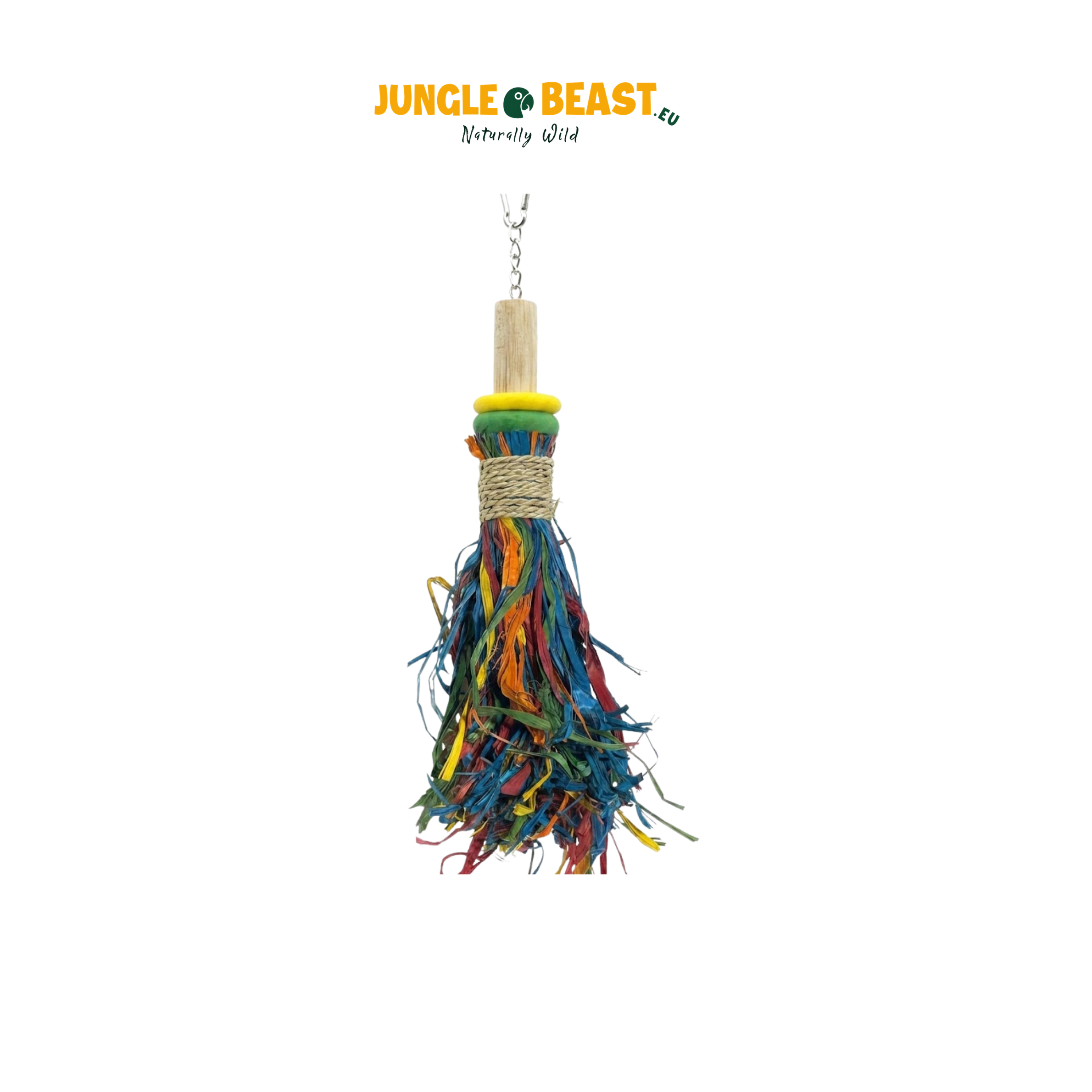 Jungle Broom | Speelgoed | grote parkieten en medium papegaaien | papegaaienspeelgoed