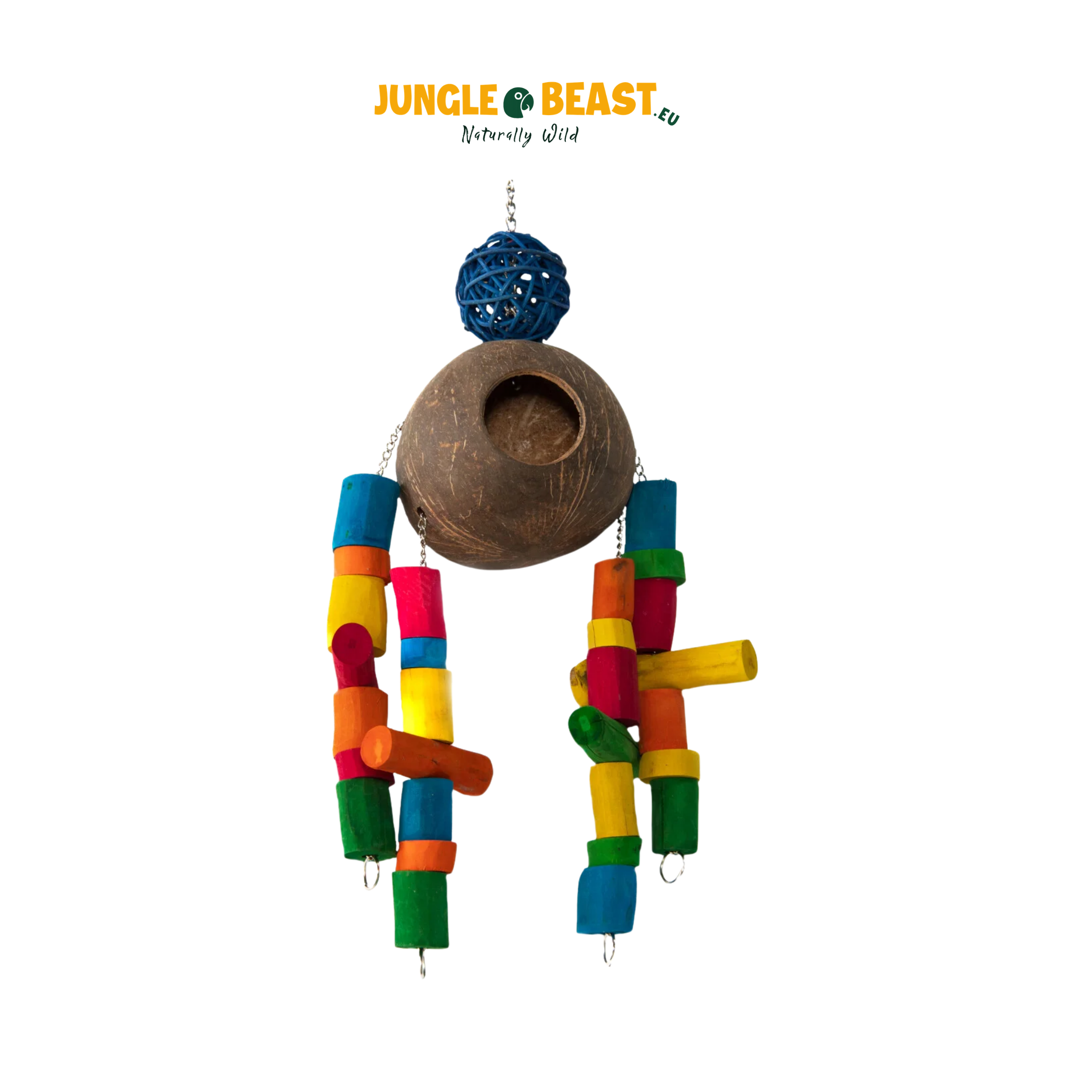 Jungle Coconut Hut | Speelgoed | Medium En Grote Papegaaien | papegaaienspeelgoed
