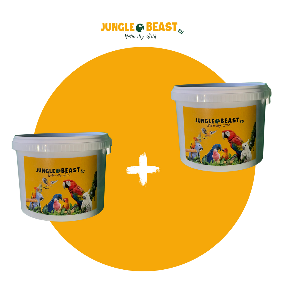 Voordeelpakket | voeding + foerageermix | Medium papegaaien | papegaaienvoer