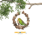Trixie Houten Ringschommel met Dennenappels (18 cm) – Natuurlijke schommel voor parkieten