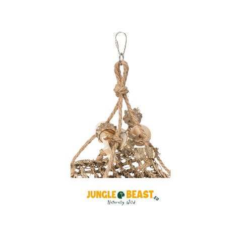 Trixie Zeegras Schommel (19 x 19 cm) – Natuurlijk schommel- en sloopspeelgoed voor parkieten