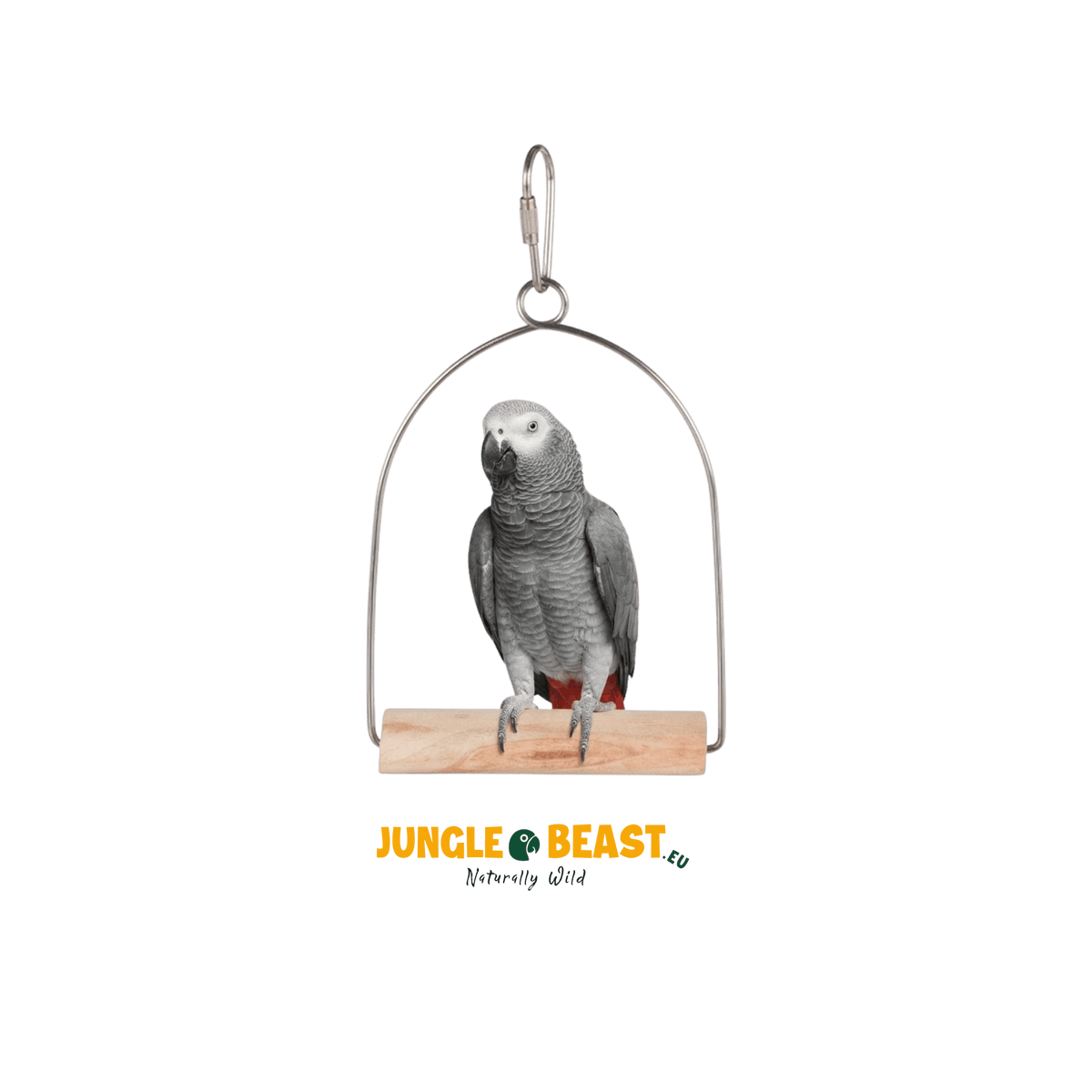 Houten Schommel Groot 15X27 Cm papegaaien