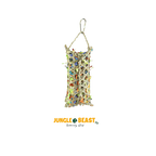 Back Zoo Nature Parakeet Woven Bamboo Pouch